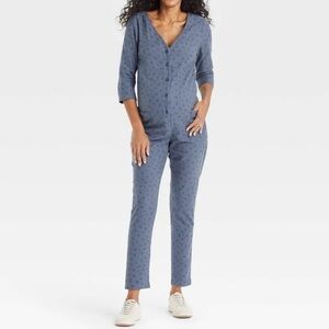 NWOT The Nines by Hatch Maternity Ditsy Floral Jumpsuit